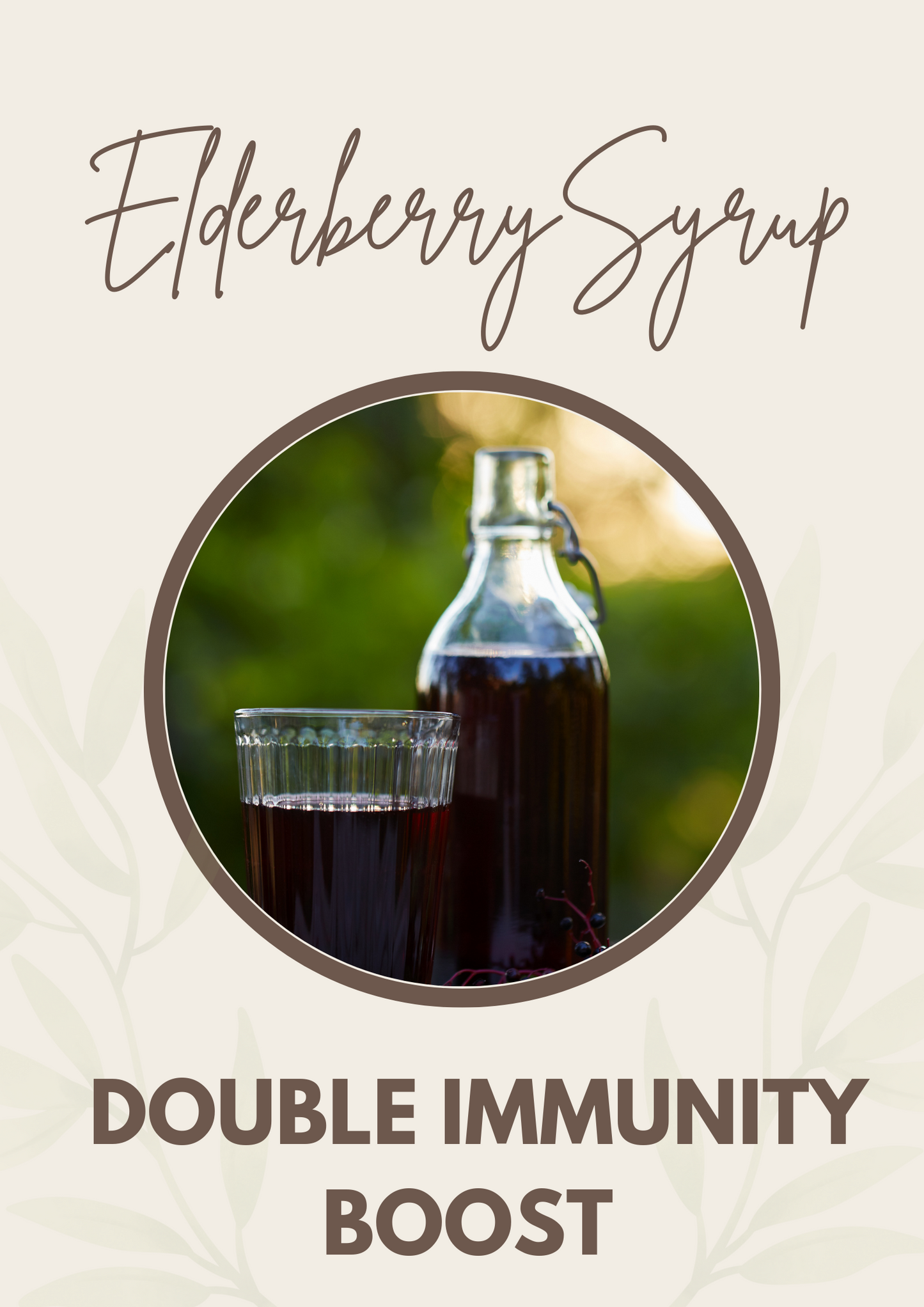 Elderberry Syrup (Double Immunity Boost)