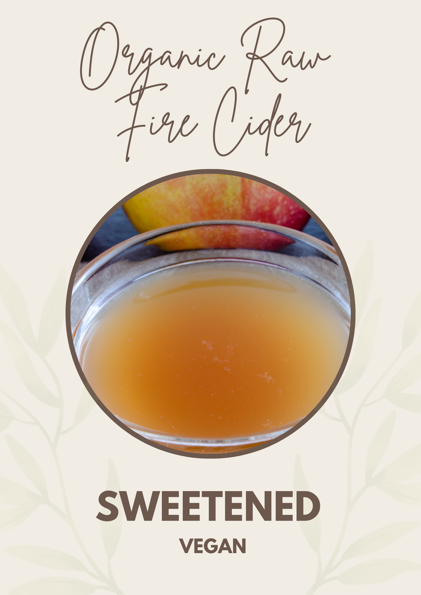 Organic and Raw Fire Cider