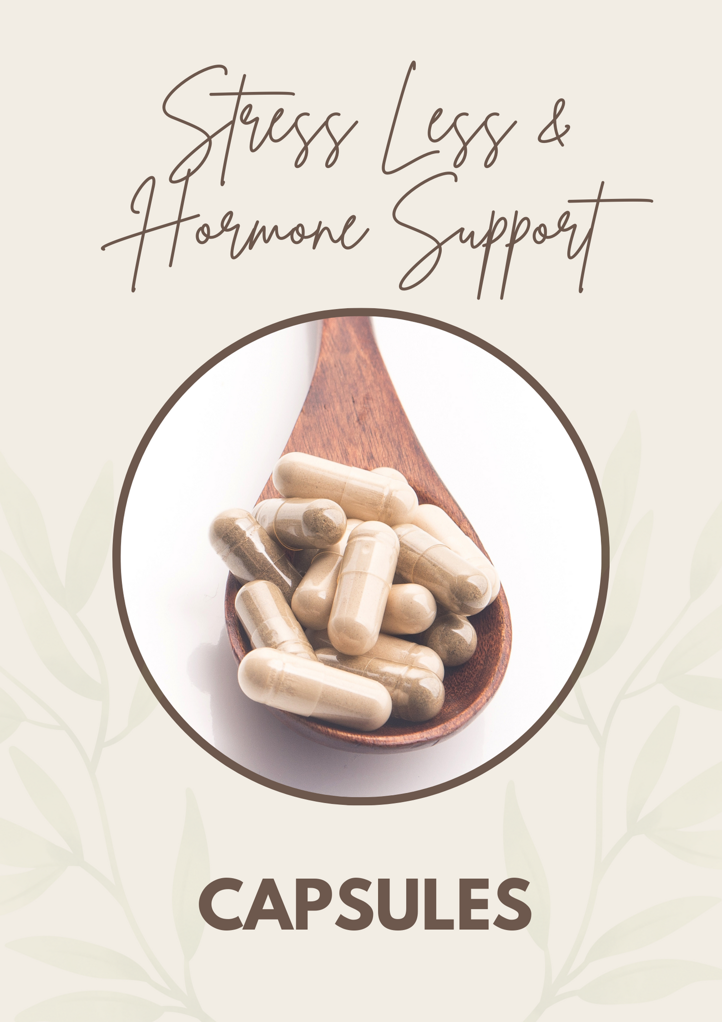Stress Less y Cápsulas de Apoyo Hormonal 